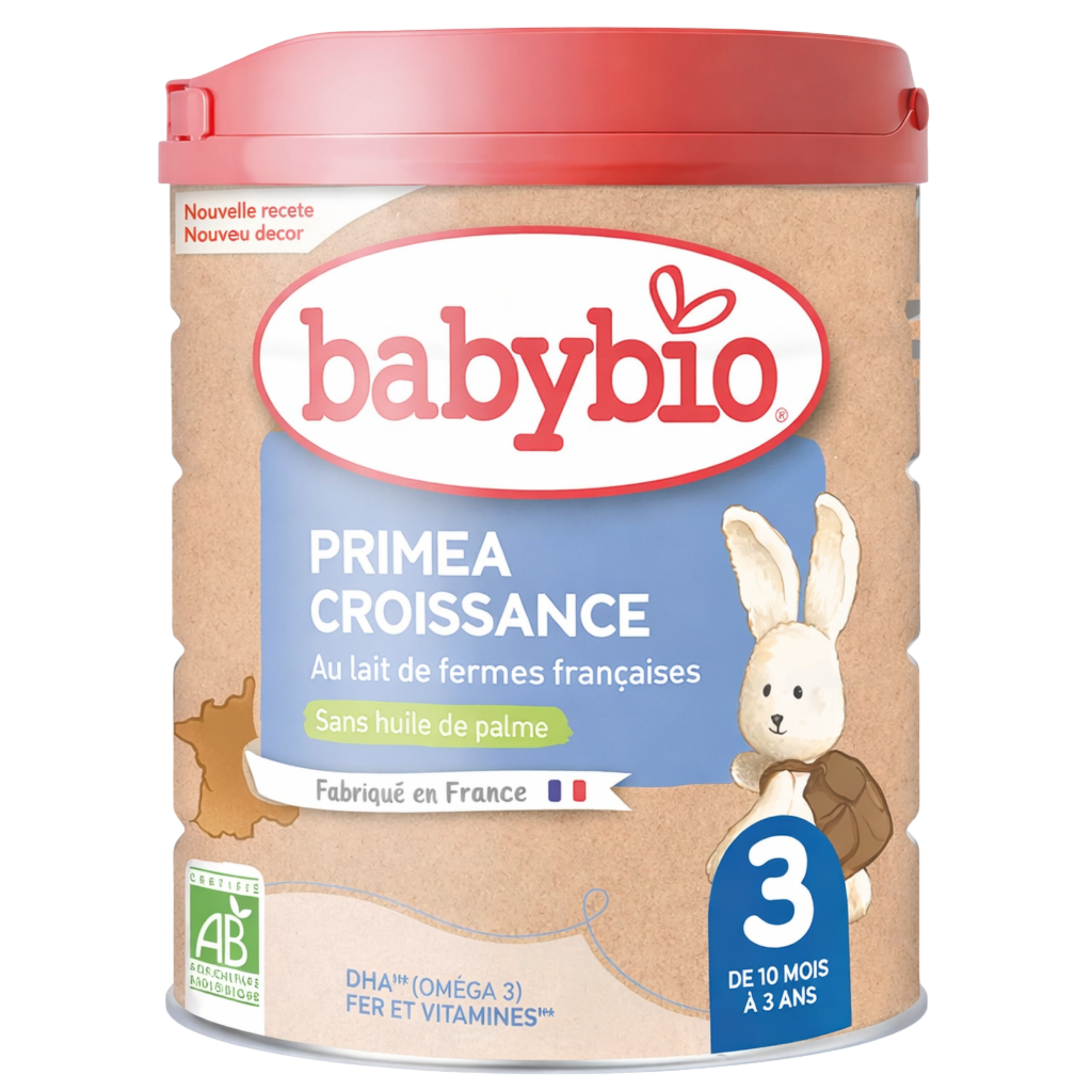 BABYBIO Lait 3ème âge Boîtes Lait infantile 800g Primea 3 Croissance 800G