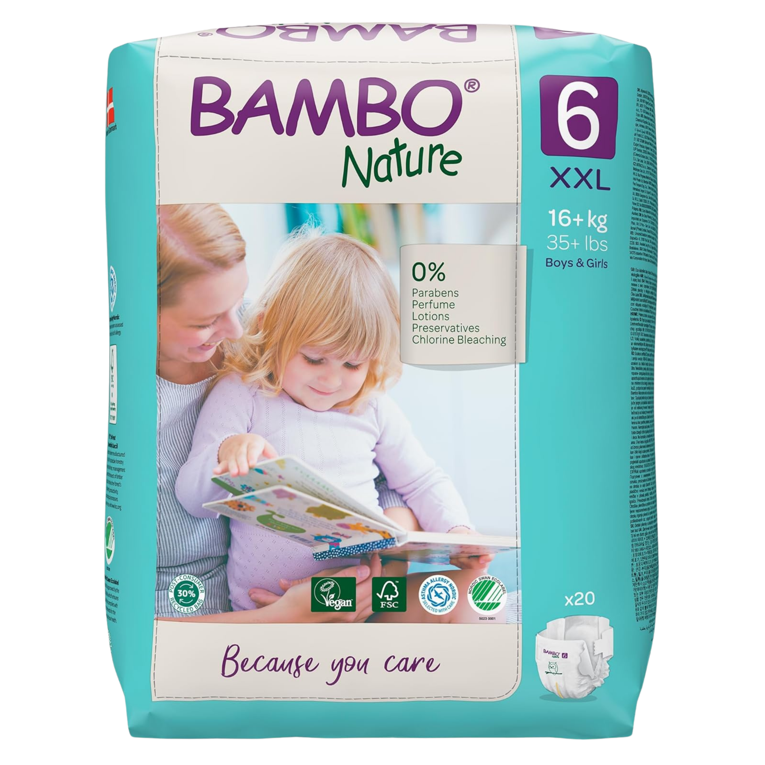 BAMBO BAMBO NATURE – 6 Couches 2xl 16kg/35unites