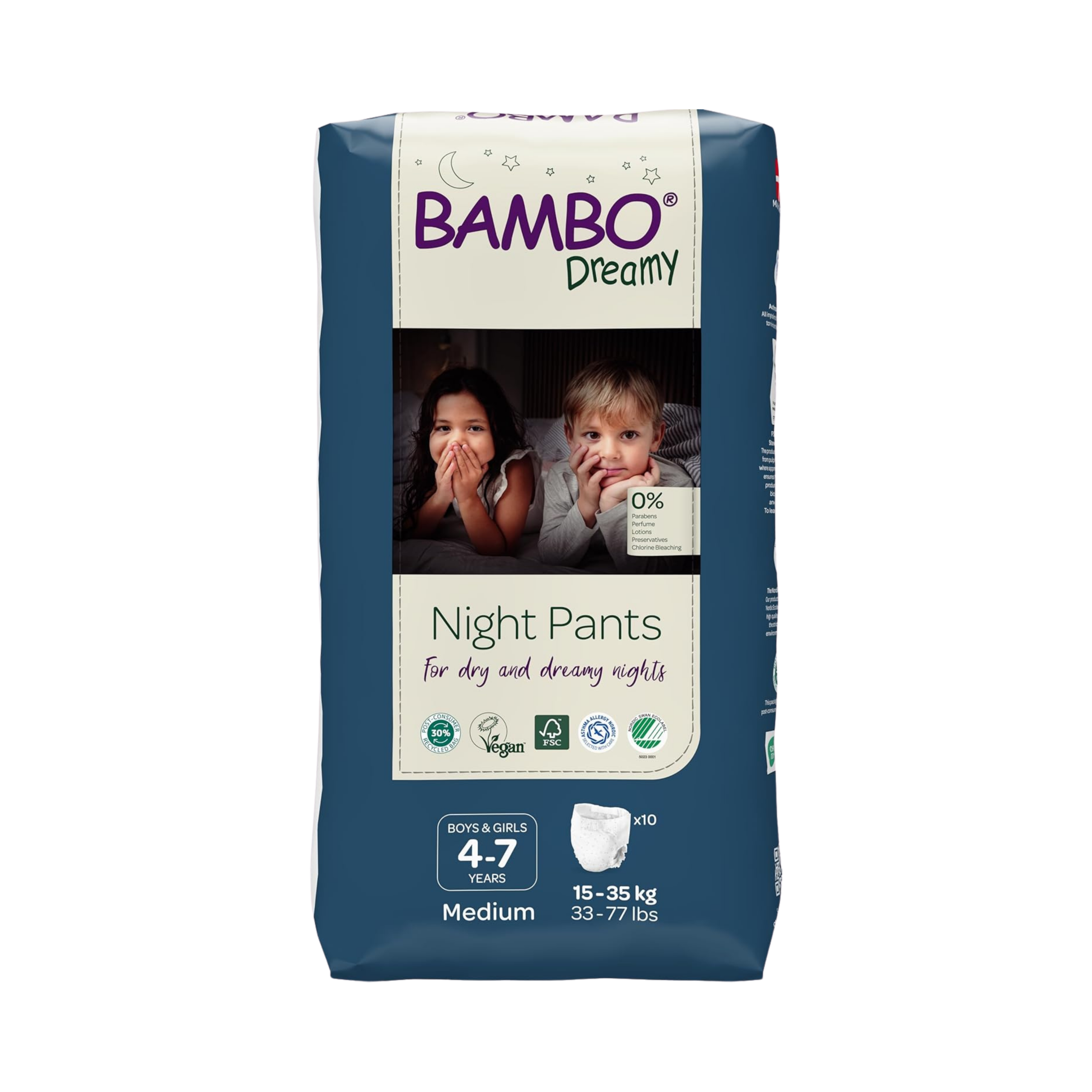 Couches Pants Bambo Nature Dreamy Night (15-35kg) - 10 Unités