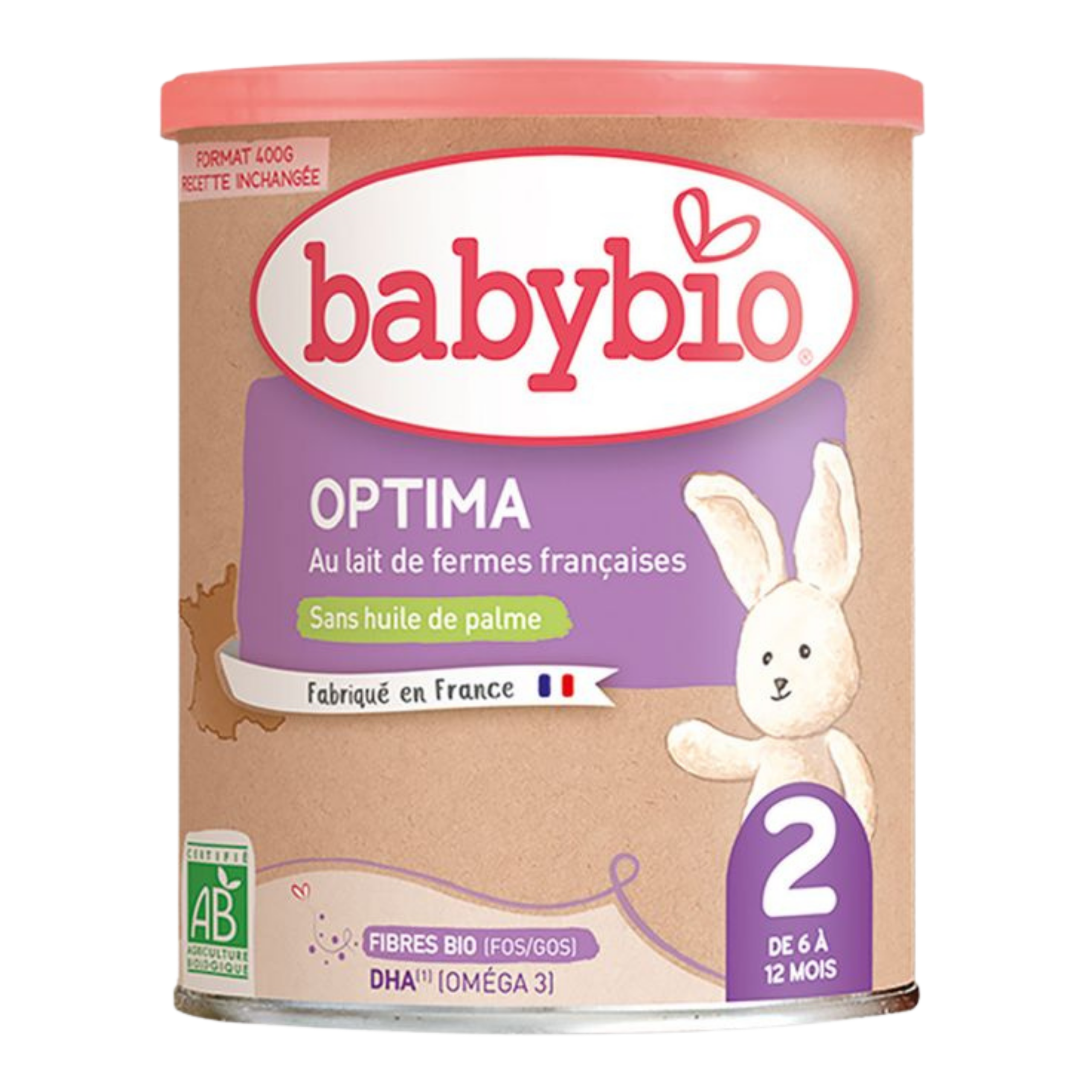 BABYBIO OPTIMA LAIT 2ER AGE 400G