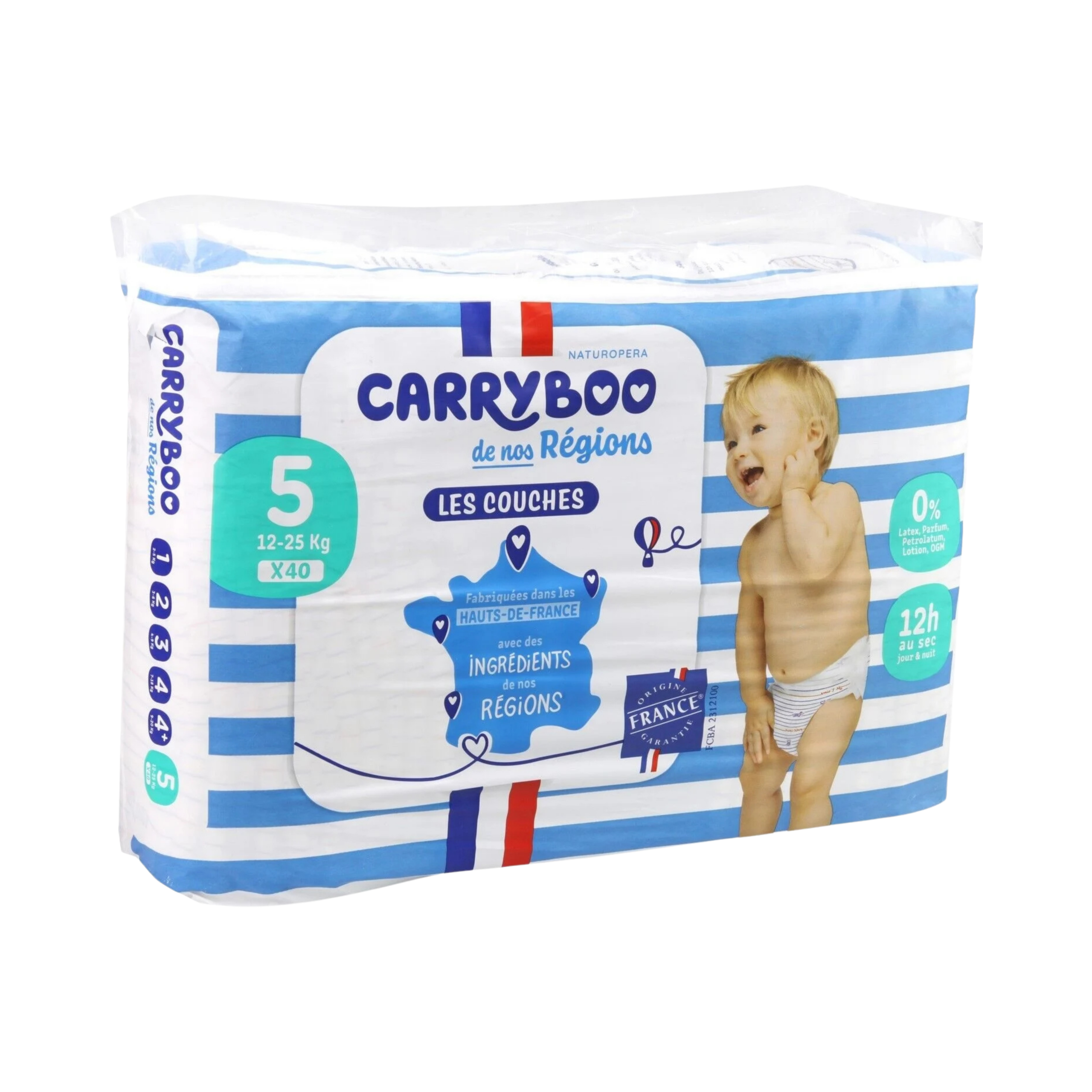 Carryboo couches de nos régions taille 5 (12-25kg)