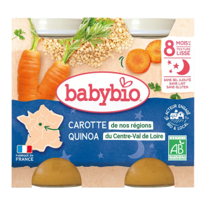 Carotte de nos régions Quinoa du Centre-Val de Loire Babybio